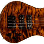 Begnal Tiger Eye, Quilted Maple, Gloss. Finish by Gerhards Guitarworks for Spector-Korg Bass.