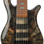 Spalted Natural with Black Stain, Grain Highlighted. Finish by Gerhards Guitarworks for Spector-Korg Bass